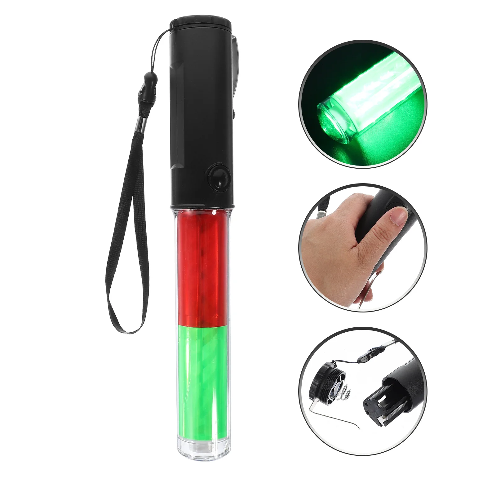 Traffic Light Stick Reusable Glow Concert Cheering Luminous Party Decor Emergency Warning Tool Portable Hanging Hook