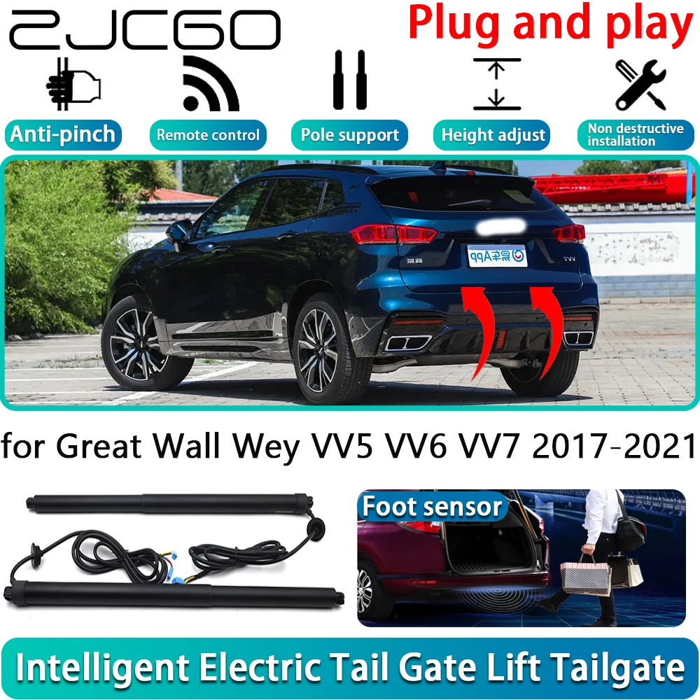 for Great Wall Wey VV5 VV6 VV7 2017-2021 Car Electric Powered Tailgate Power Liftgate Automatic Tailgate System With Foot Sensor