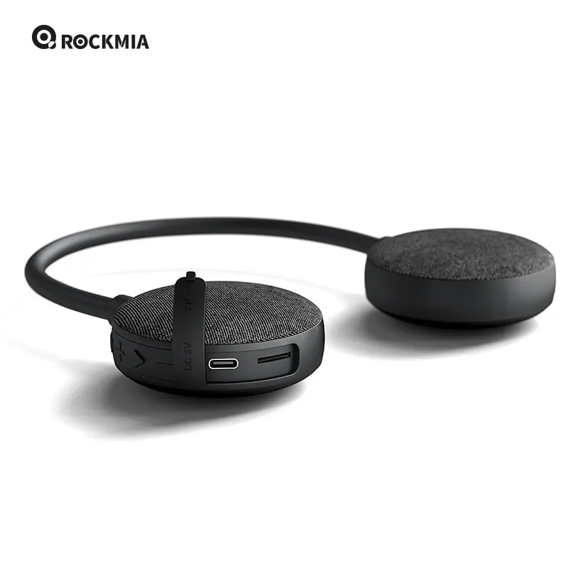 Rockmia Neck Speaker EBS-906 Bluetooth 5.0 Wearable Wireless TF Card  Music Player For Home  Outdoor Walking  Ridding  Cycling