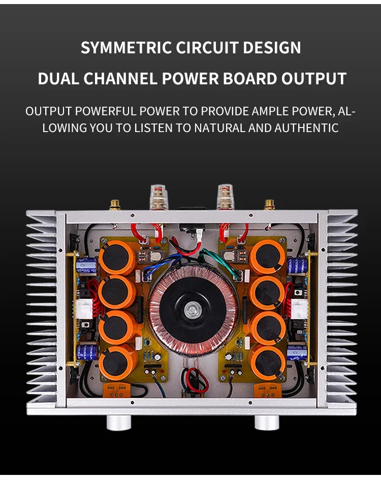 คัดลอก Musical Fidelity A1 วงจร 20W Class A เครื่องขยายเสียงไฮไฟสเตอริโอ Dual Channel Power Amplifier MJL21193/MJL21194