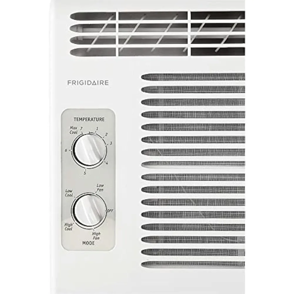 Frigidaire FFRA051WAE Window-Mounted Room Air Conditioner, 5,000 BTU with Temperature Control and Easy-to-Clean Washable