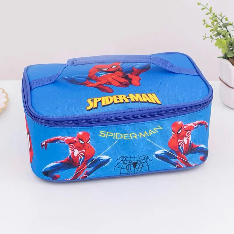 Disney Frozen storage bagozen Elsa cartoon spiderman cars Stitch cute lunch box bag frozen barbecue handbag Outdoor  tote bag