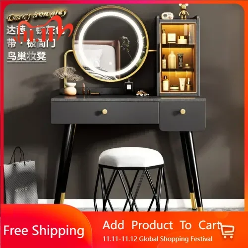 

Modern Nordic Vanity Table Drawer Bedroom Modern Vanity Table Storage Makeup Storage Beauty Replica Penteadeira Trendy Furniture
