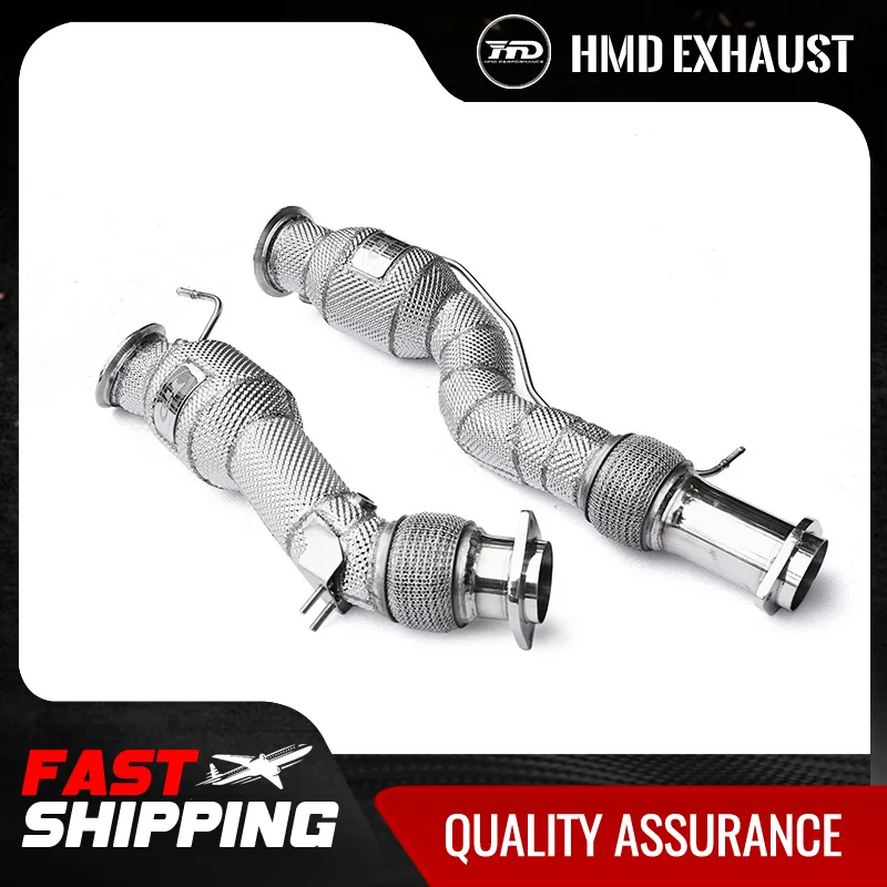 

HMD Exhaust System High Flow Performance Downpipe for BMW X3M X4M S58 Engine 3.0T Car Accessories With Heat Shield