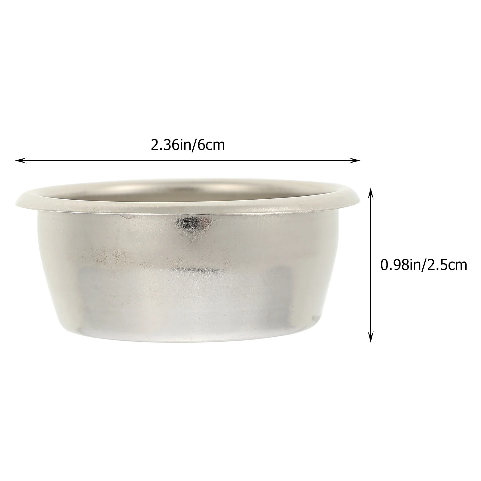 

Cone Coffee Filters Machine Cup Espresso Strainer for Maker Stainless Steel Double Basket