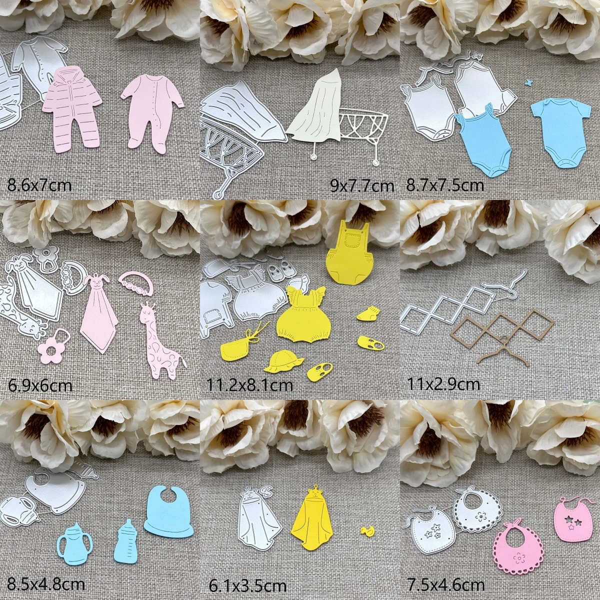 

Различные детские одежды, металлические трафареты для резки, трафареты для DIY, скрапбукинга, декоративная форма для высечки ручной работы
