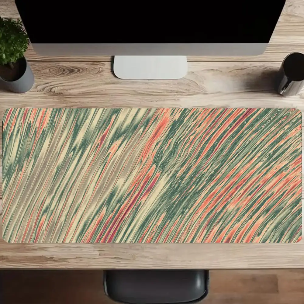 Texture Gradient Stripes Abstract Mousepad Pc Gaming Mouse Pads Desk Mats Office Decor Carpet Big Mousepepad Rug Keyboard Mat