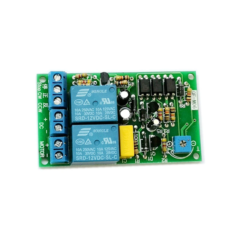 

12V/24V Motor Drive Module Forward and Reverse DC Drive Board 0-10 Second Timeout Range Bridge Drive with Timeout Automatic Stop