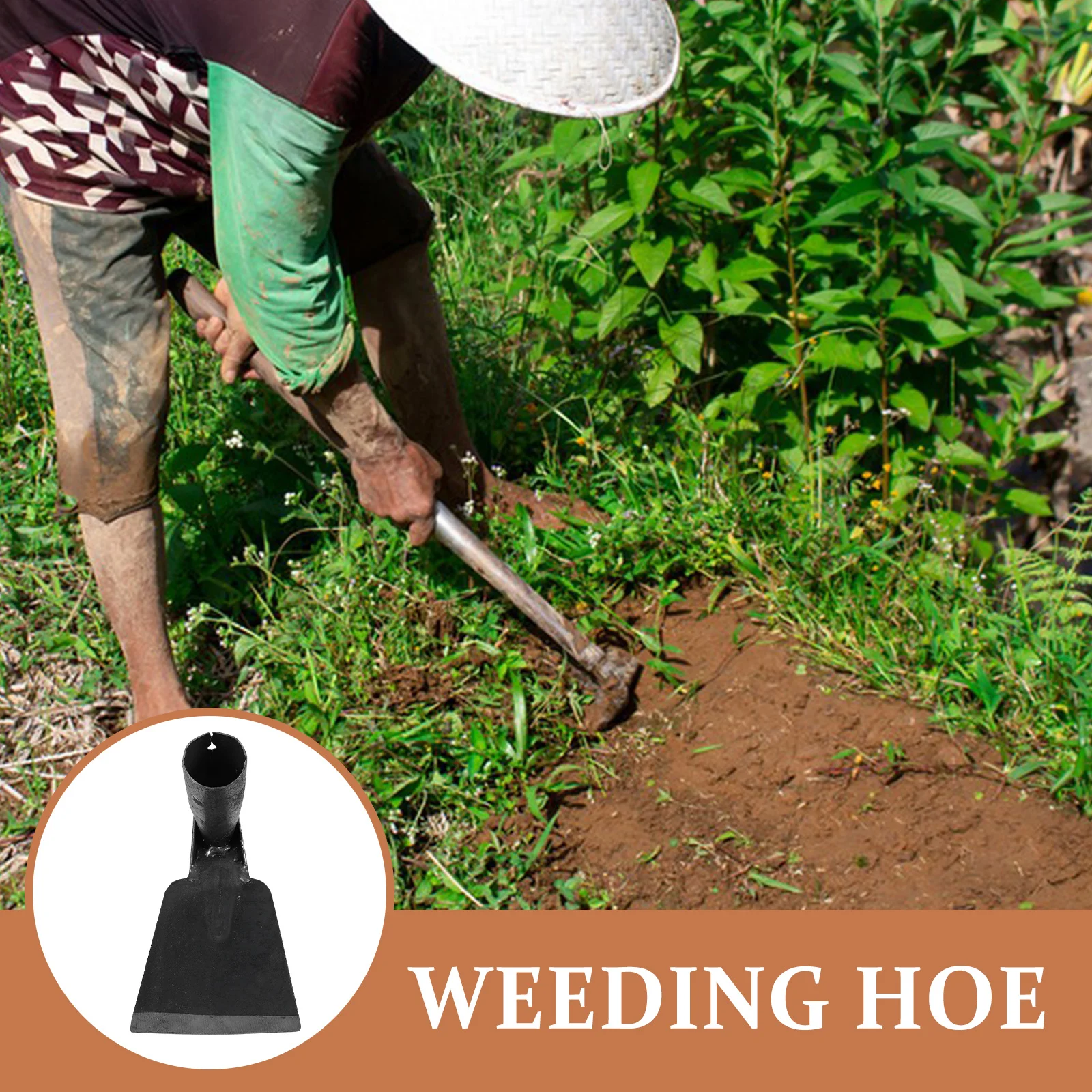 

1pc Small Hoe Manganese Tool Durable For Garden Weeding Soil Loosening Flower Beds Vegetable Gardens Farm Hoe Head
