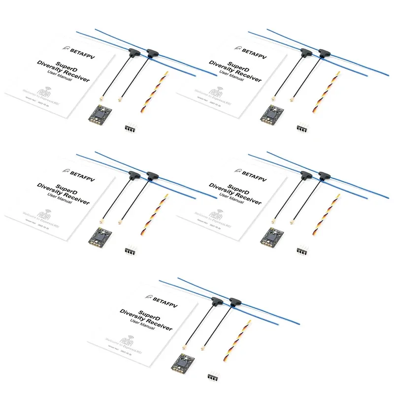 

1/2/3/5 шт. BETAFPV SuperD ELRS 915 МГц разнообразный приемник ExprssLRS RX 2T антенны для RC FPV дальнего действия фристайл дрон