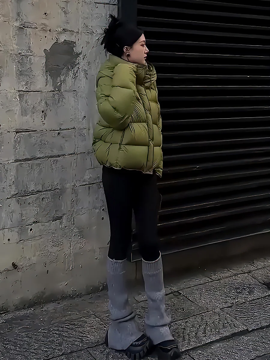 Mujer ort Thiened blanco Du down Jaet invierno nueva llegada Dstring con capucha cálido moda viaje Sle Abrigo acolchado