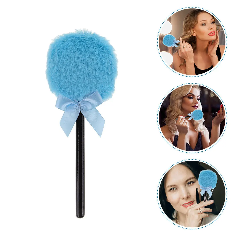 

Lollipop Shape Powder Puff Fairy Wand Design Soft Long Handle Makeup Puff Loose Face Body Applicator Tools