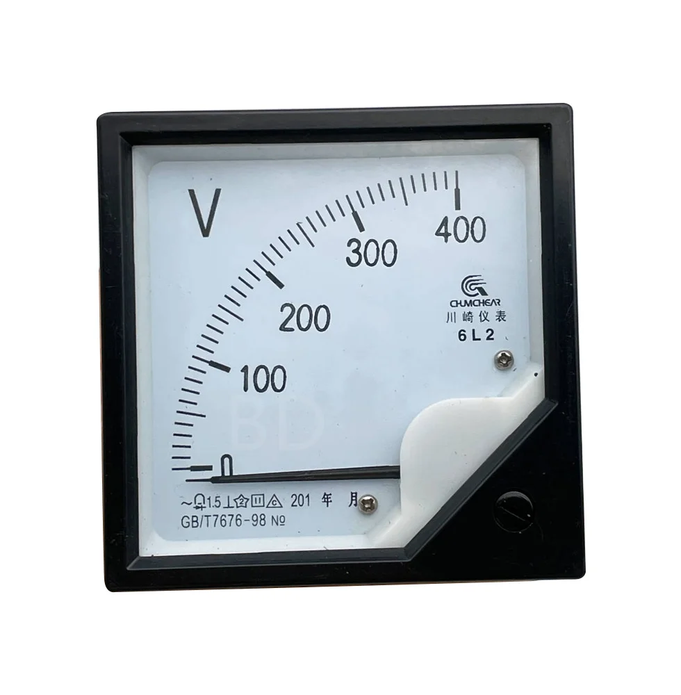 6L2-V Analog Meter Panel Gauge AC Voltage Current Meter 80*80MM Voltmeter Voltimetro Pointer250V 300V 450V 500V 750V AC