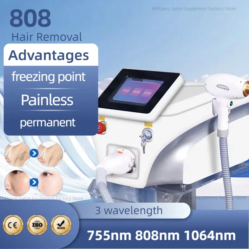 

Diode Laser and Picosecond Laser 2 in 1 808 Diode Laser Hair Removal Tattoo Removal Machine with 4 Wavelength 755nm 808nm 1064