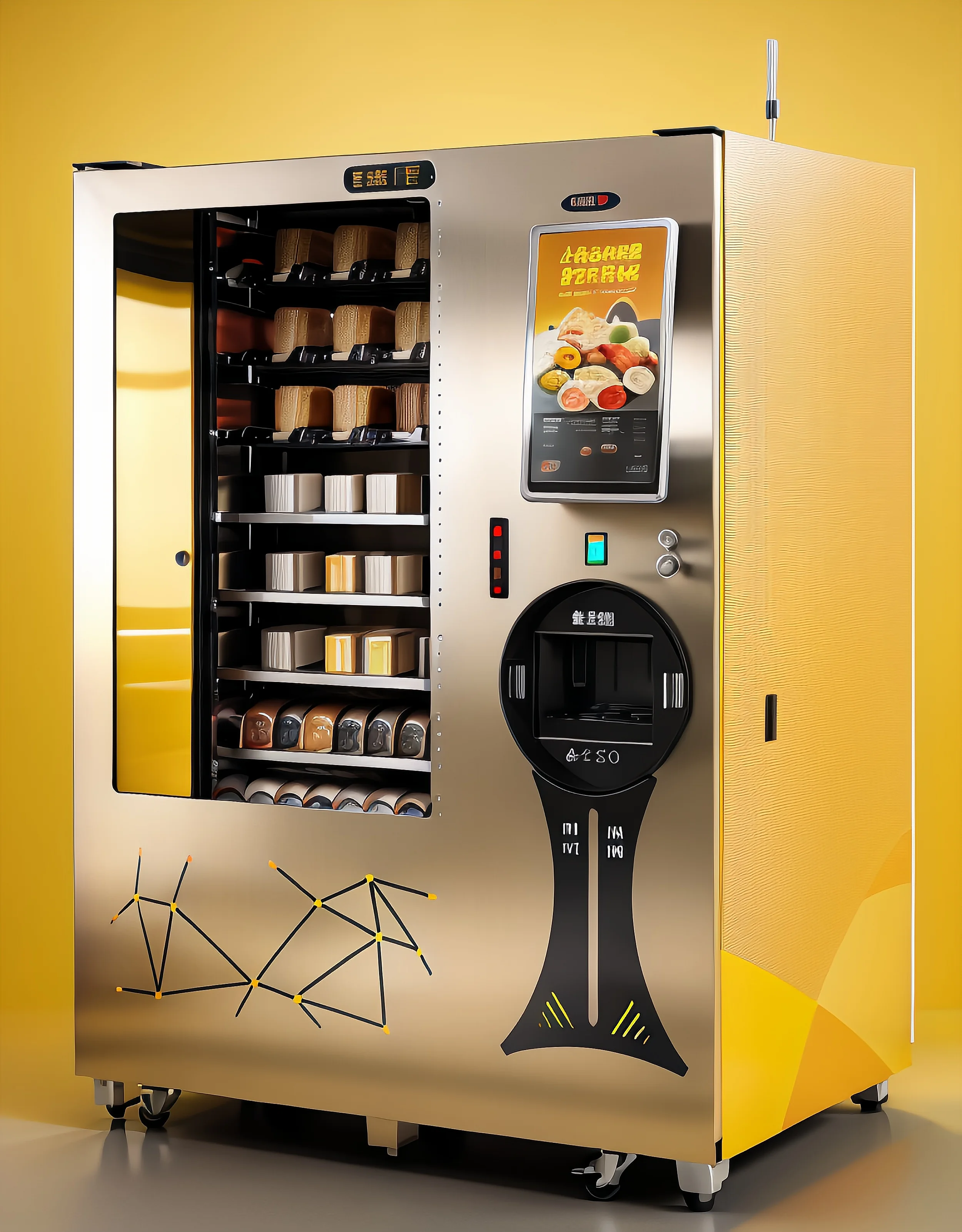 Large Cabinet and Customized Microwave Fully Automatic Vending Machine