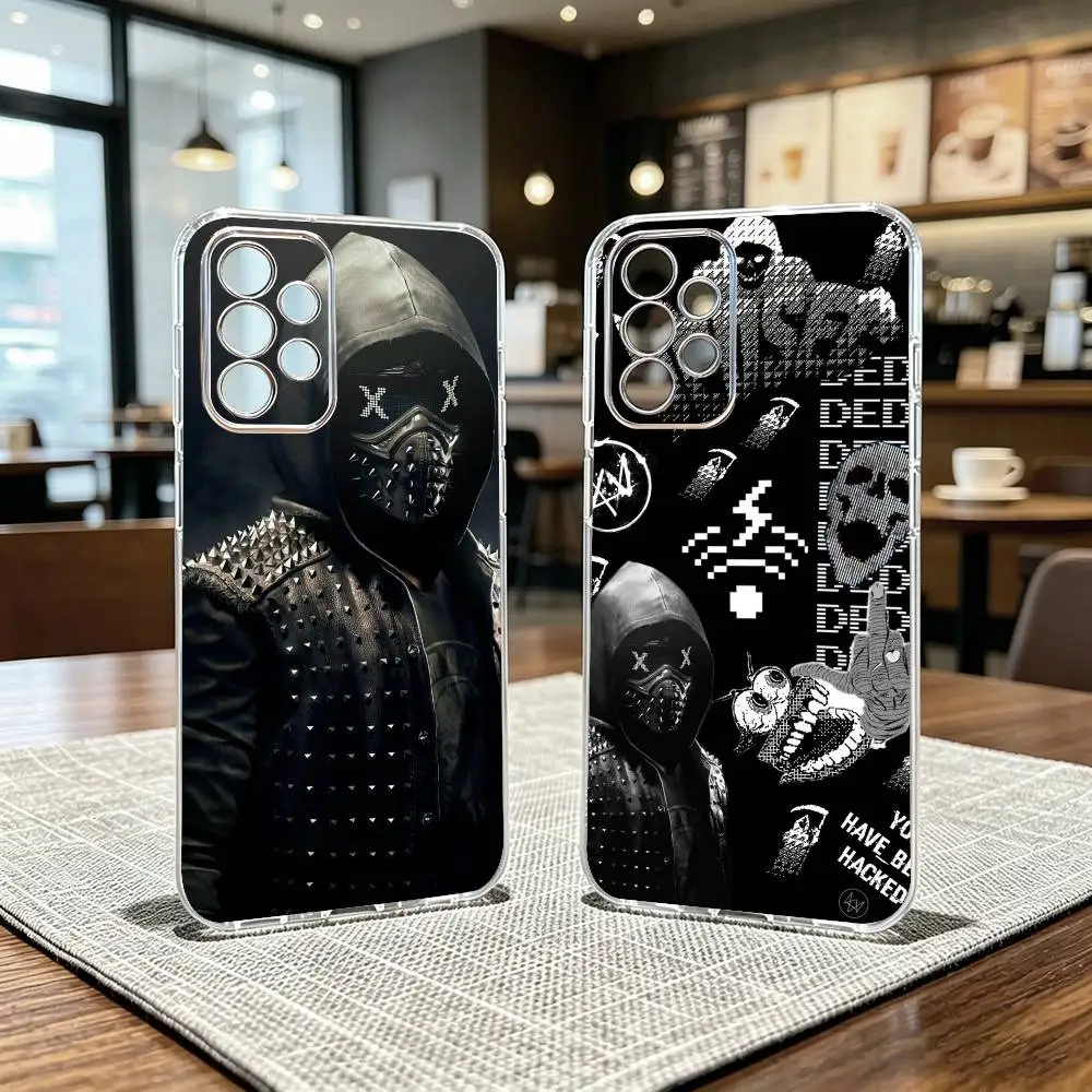 Game W-Watch Dogs 2 Phone Case For Samsung S25,S24,S21,S22,S23,S30,Ultra,S20,Plus,Fe Transparent Cover