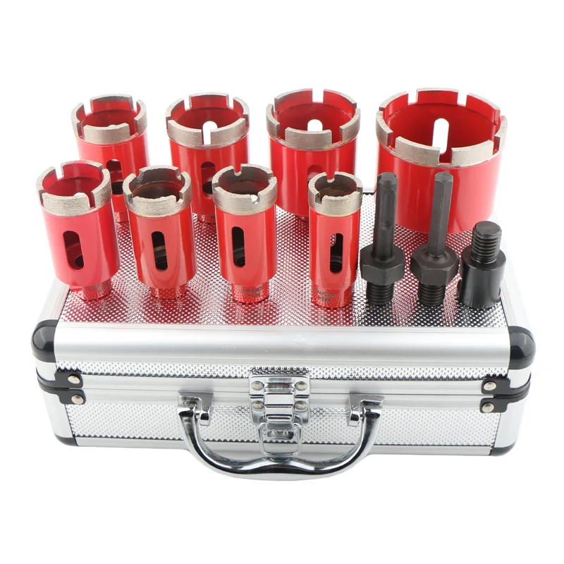 11Pcs M14 5-8/11 Thread Sintering Diamond Hole Saw Drill Bits Set For Marble Granite Brick Tile Ceramic Concrete Drilling Tools