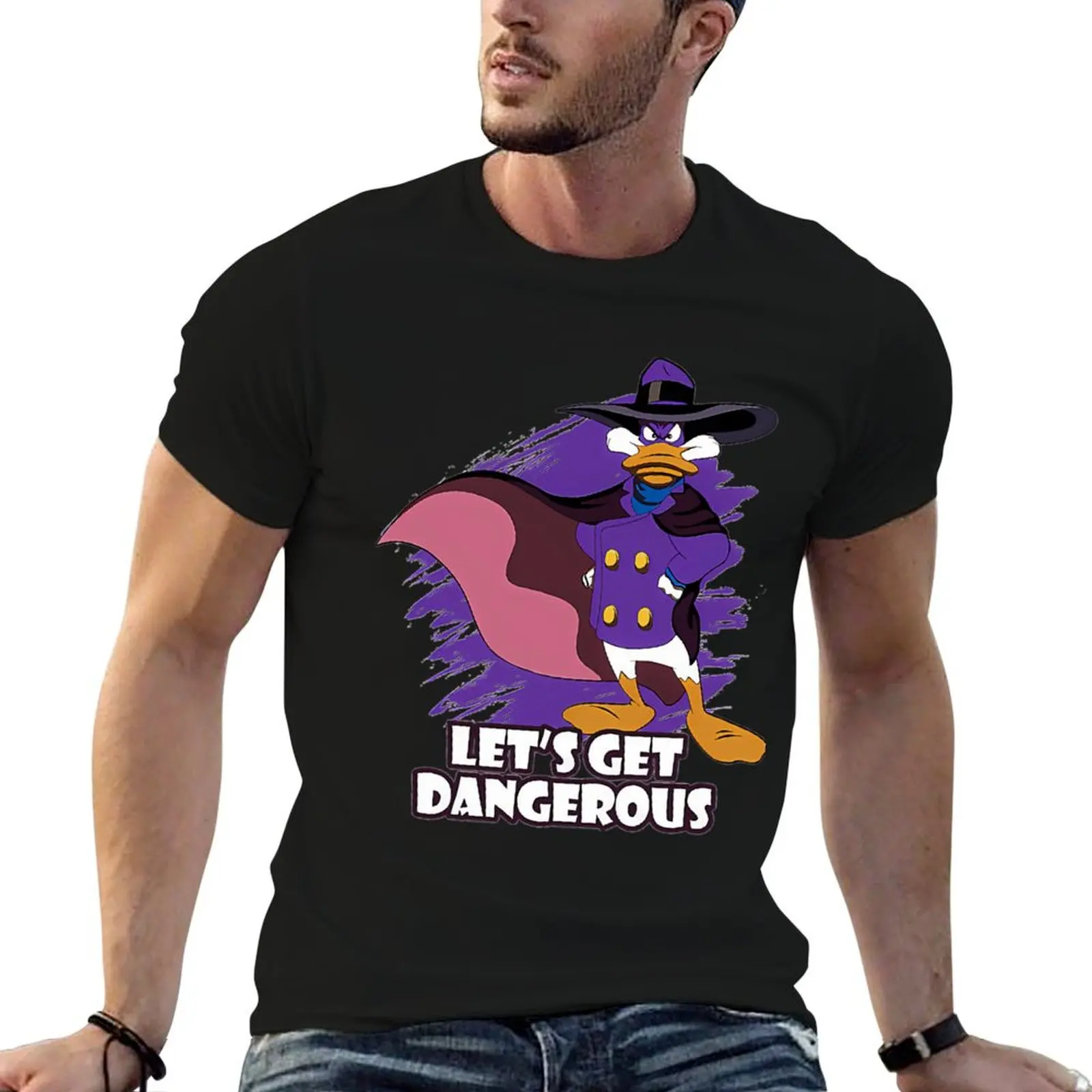

tshirt Duck cotton anime shirts man T-Shirt t Darkwing