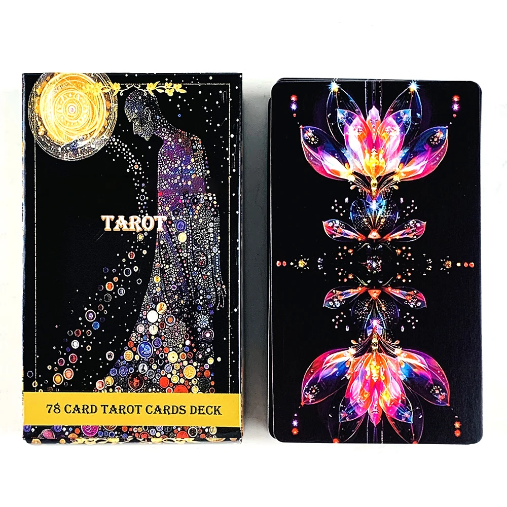 

Newest Tarot Deck A 78pcs Tarot Cards Predictive Divination Oracle Cards Board Game, Family Party Game Cards Creative Small Gift