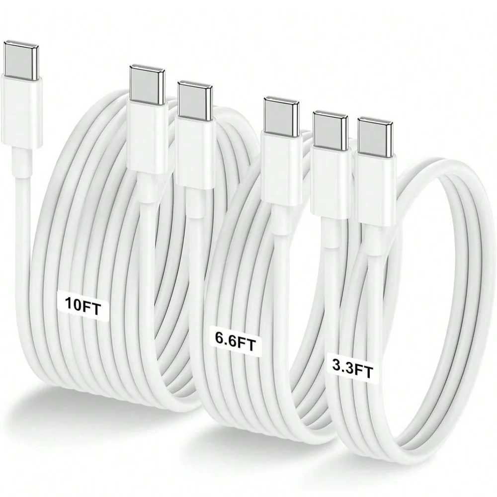 

Кабель для быстрой зарядки USB-C на USB-C, 60 Вт, 6 футов, Type-C, для iPhone 15, 16