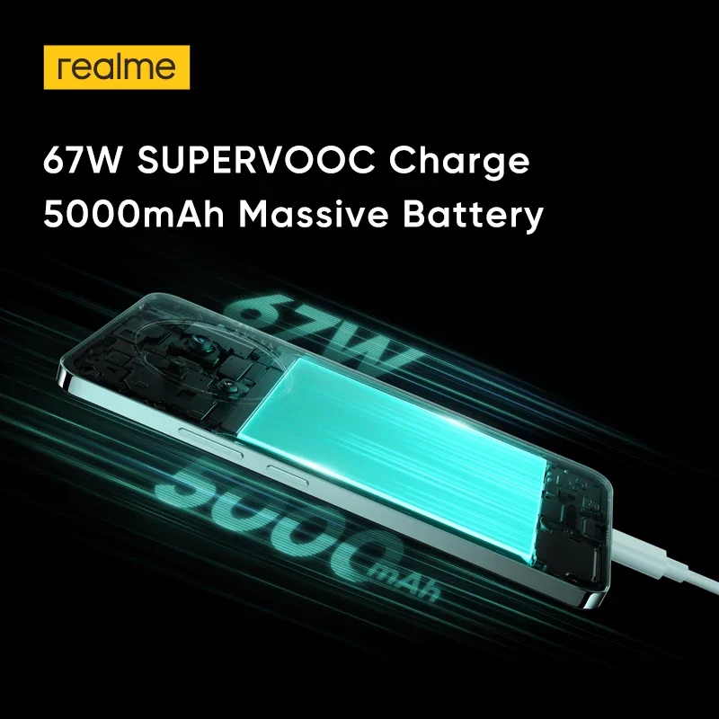 هاتف ذكي Realme 12 4G معالج Snapdragon 685 120 هرتز 6.67 بوصة شاشة AMOLED 50 ميجابكسل Sony LYT-600 OIS كاميرا شحن 67 وات