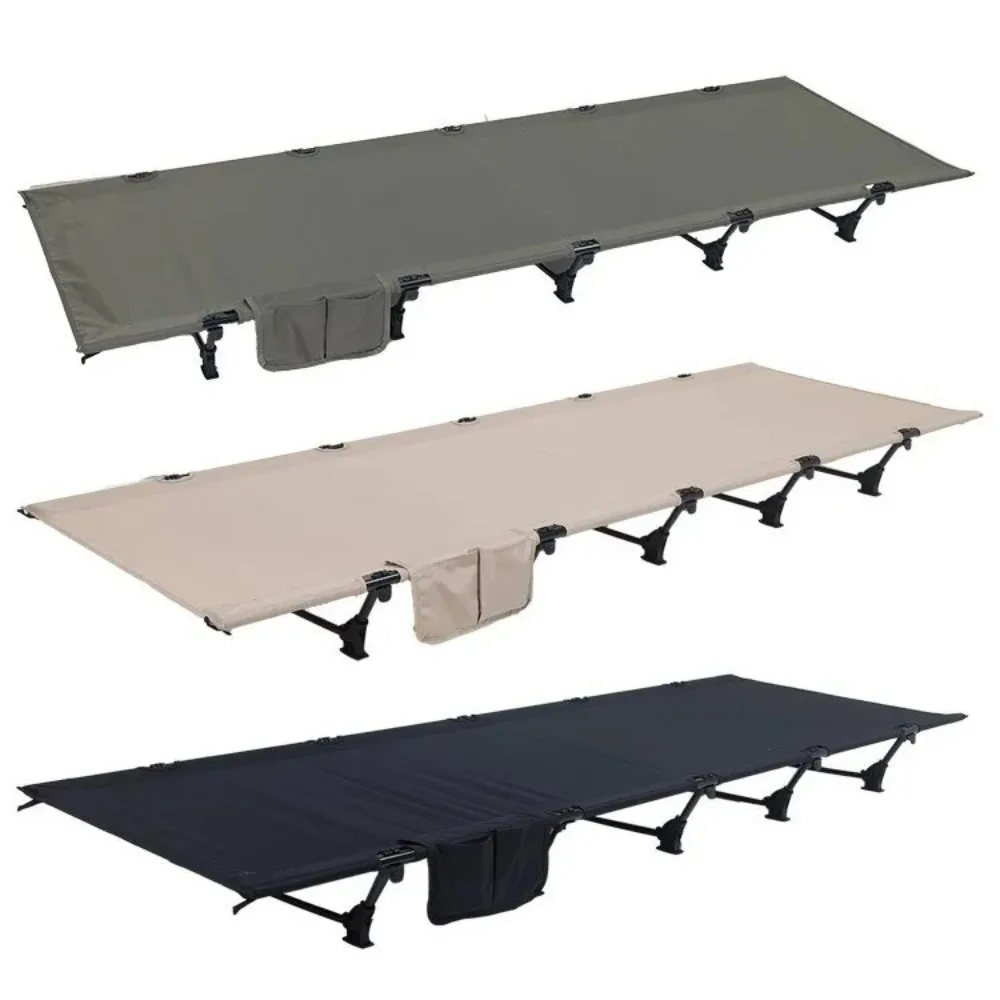 Outdoor self-driving tour camp bed Aluminum alloy ultra-light portable camping bed Office lunch break bed Hospital