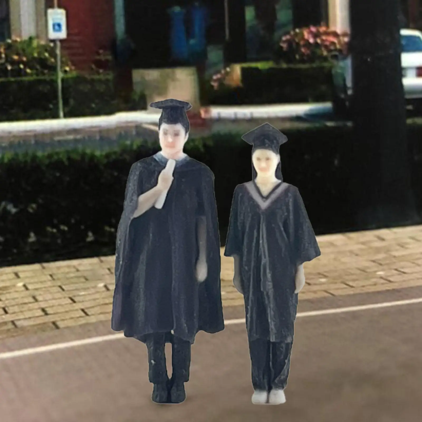 

2Pcs 1/64 Scale People Figures Tiny People Model for Layout Micro Landscape