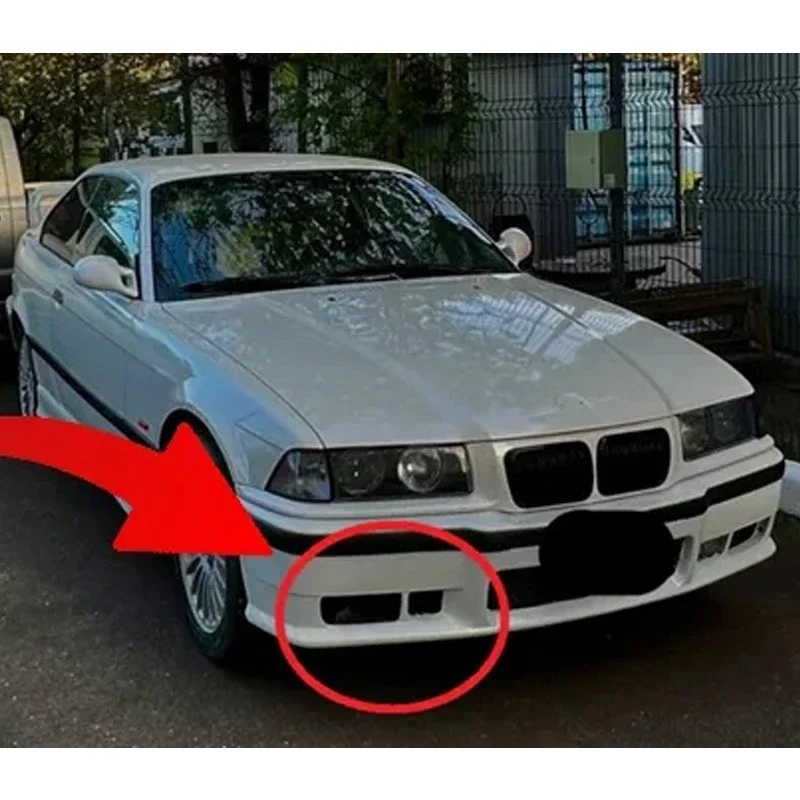 2Pcs Left Right Small Brake Bumper Air Intake Duct For BMW E36 Car Front Bumper Air Inlet Replacement Exterior Accessories