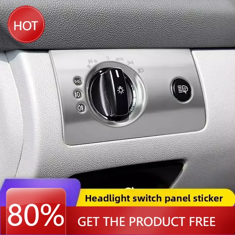 

Hot Steering Covers For Mercedes-Benz W164 ML X164 GL interior modified headlight switch panel trim strips