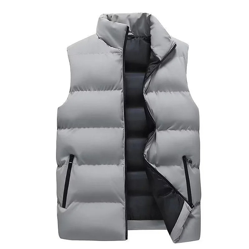 

Men's Lightweight down Vest Autumn Winter Warm Indoor Outdoor Sleeveless Fashionable Polyester Fiber Urban Style Youth Trend