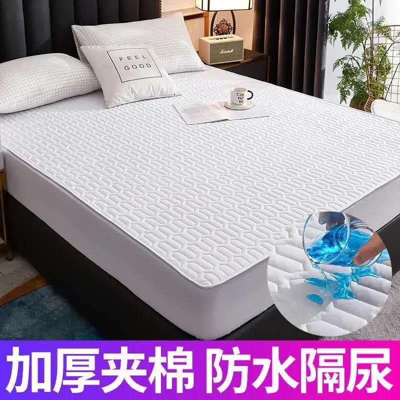 New waterproof urine-proof mattress single-piece padded thickened mattress protective cover dust-proof sheet bedspread