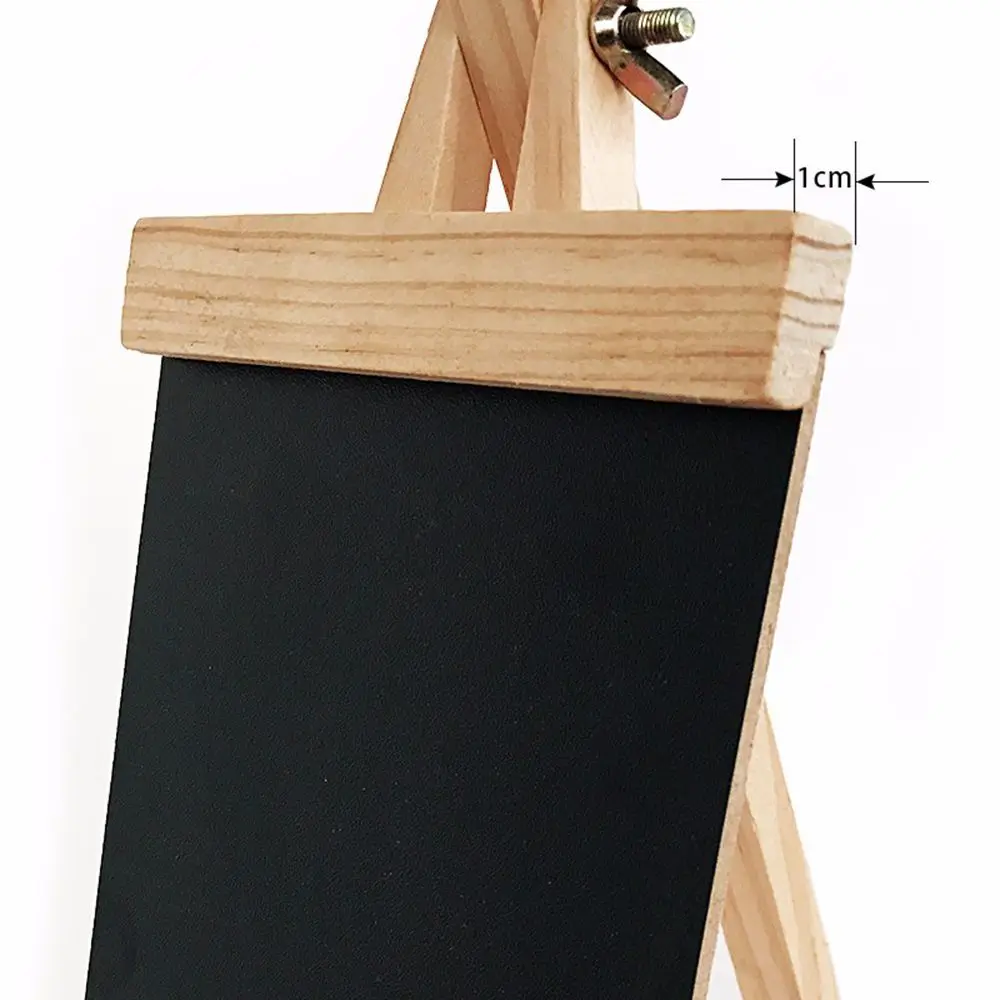 Memo per bambini Gesso Pieghevole Nero Desktop Messaggio Tavole di legno Lavagna Lavagna Cavalletto in legno di pino