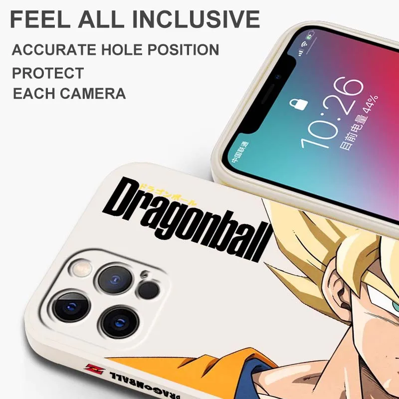 Dragon Ball Son Goku Cool Telefoon Case Voor Samsung Galaxy S25 S24 S23 S22 S21 S20 Ultra Plus FE 5G Vloeistof Links Touw Cover