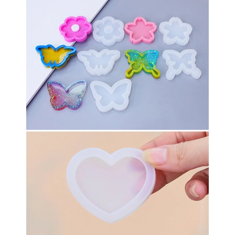 36pcs Animals Silicone Mold Epoxy Resin Mold DIY Jewelry Pendant Tools Keychain Mold Crafts Making Supplies