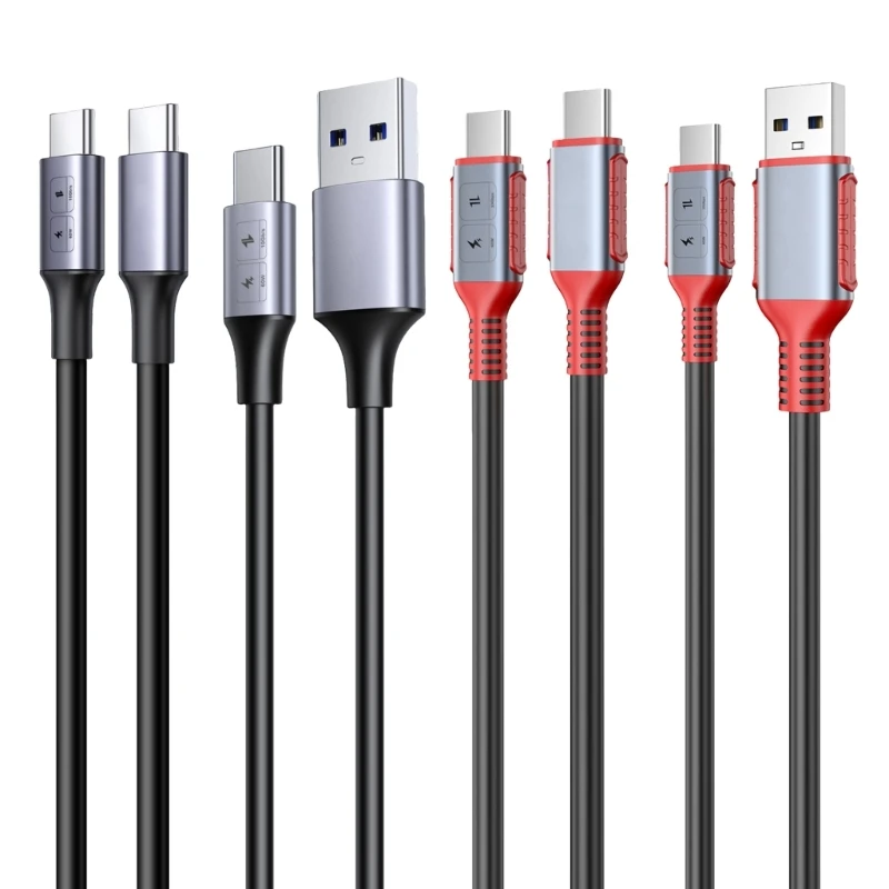 USB C Fast Charging Cable Flat TPE Wire 60W Powerful Support Fast Data Transmiss