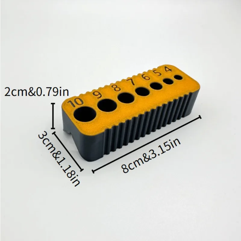 1 buah alat panduan bor metrik cetak 3D 4-10mm |   Penentuan Posisi Lubang Presisi untuk Kayu/Logam |   Kompatibilitas Bit