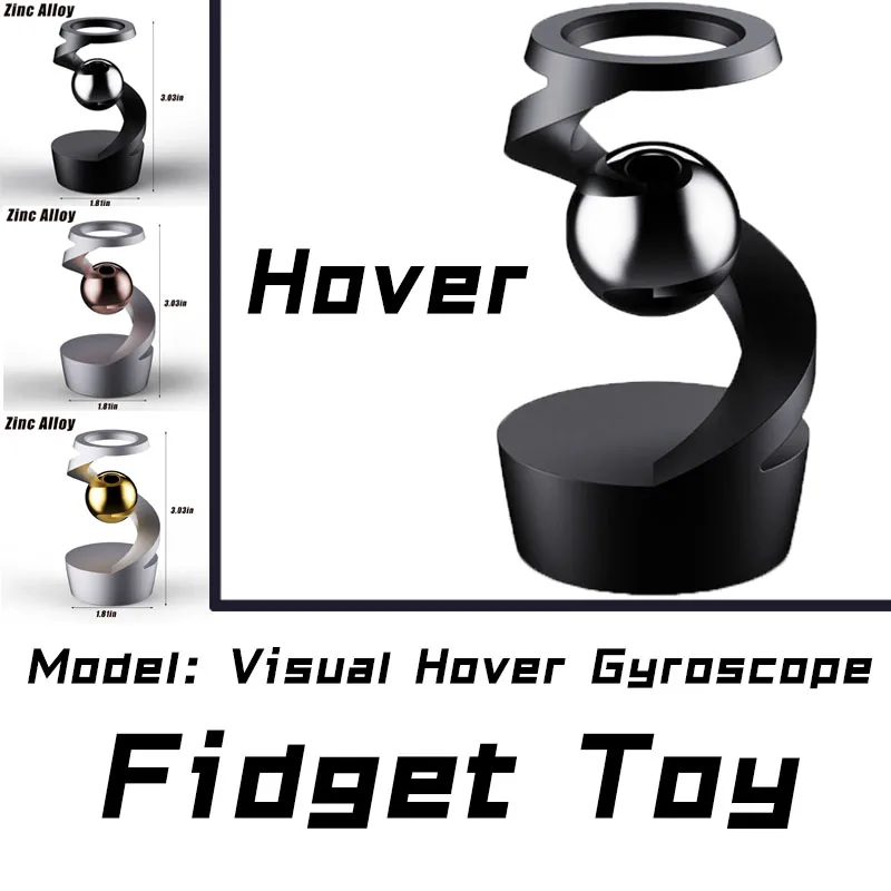 أفضل بيع جيروسكوب تحوم مع تأثير بصري | لا يوجد تشتيت الأضواء | سبينر مضاد للجاذبية | مجموعة ألعاب فيدجيت #1