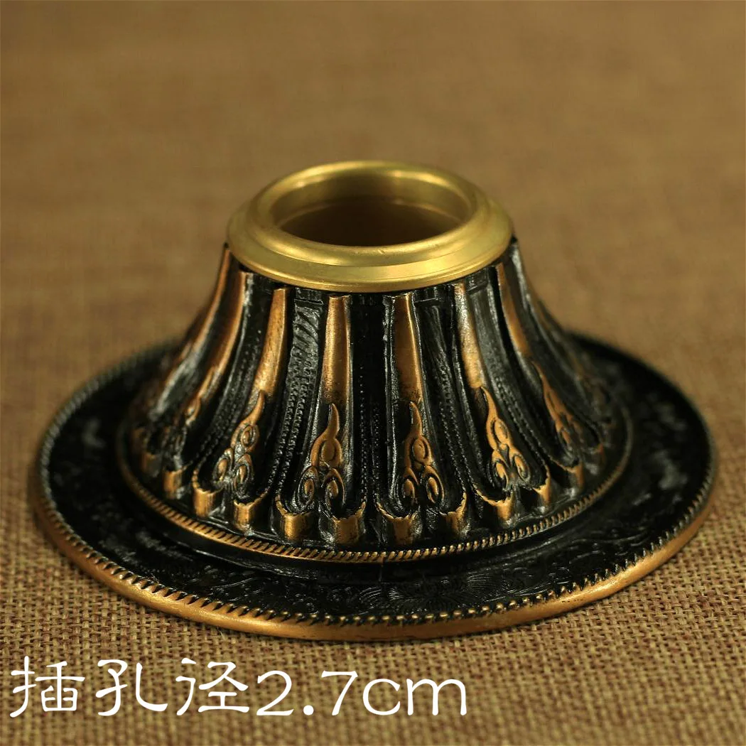 Handicraft hand cranked prayer wheel base, Tibetan products, pure copper six character mantra prayer tube