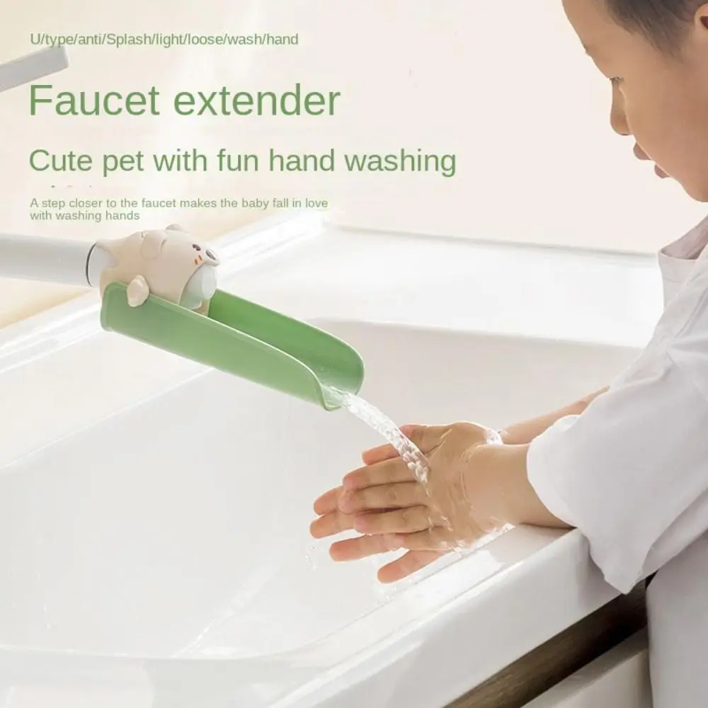 Adjustable Nozzle Cute Faucet Extender Splash-proof Convenient Sink Faucet Extender Water Saving Baby Hand-washing Faucet