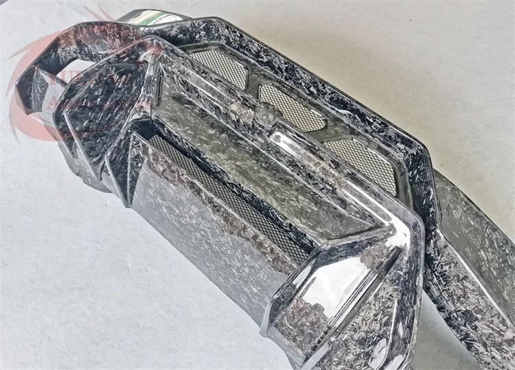 

High Quality V Style Forged Carbon Fiber Rear Bumper Rear Diffuser for Lamborghini Huracan LP580 LP610