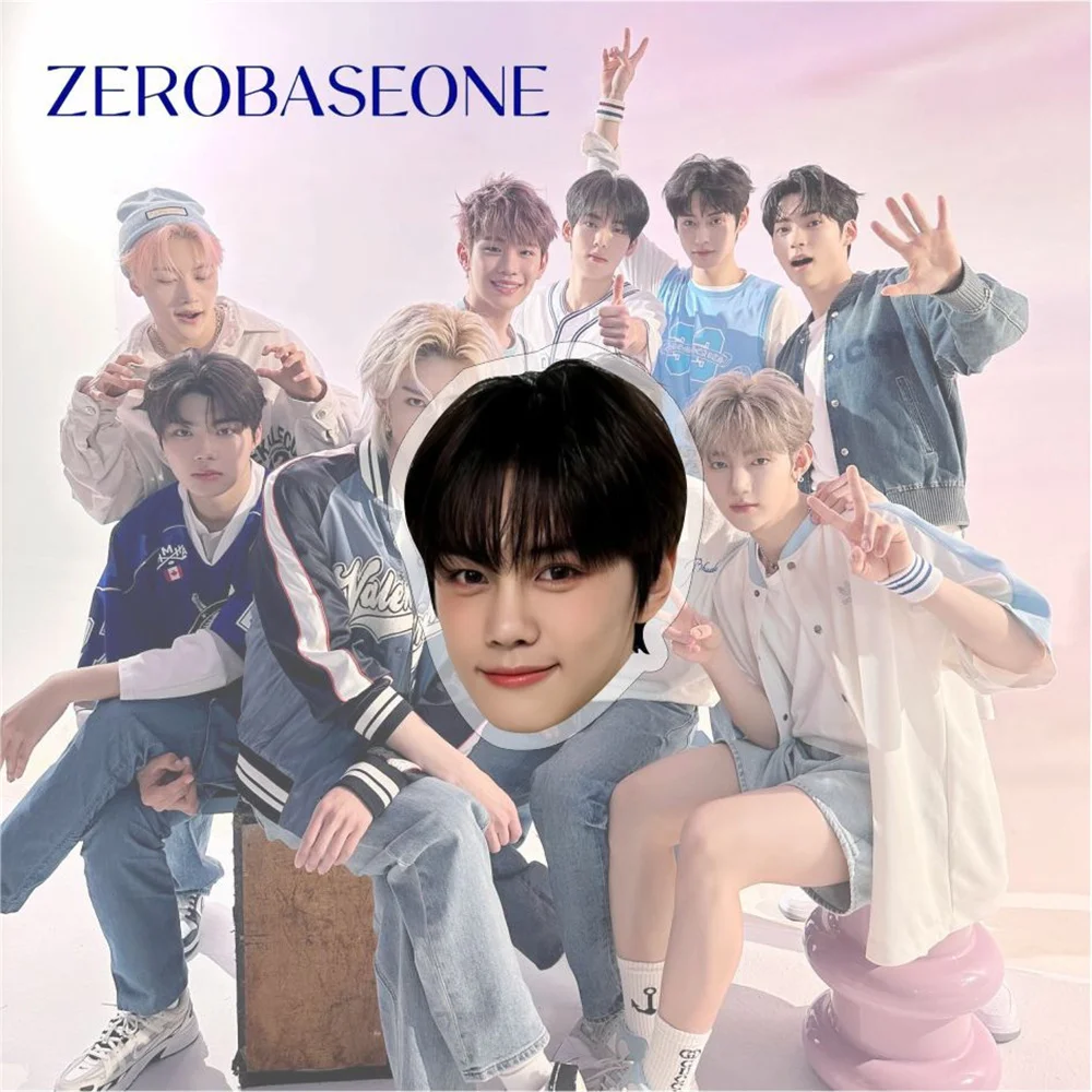 Kpop zerobaseone hd写真印刷アクリル電話サポート、zb1リッキービンzhanghao拡張リング、フィンガーグリップアクセサリー、ファンギフト