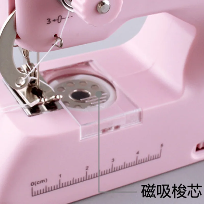 Mini Household Handheld Double Thread Sewing Machine, Desktop Electric Sewing Machine