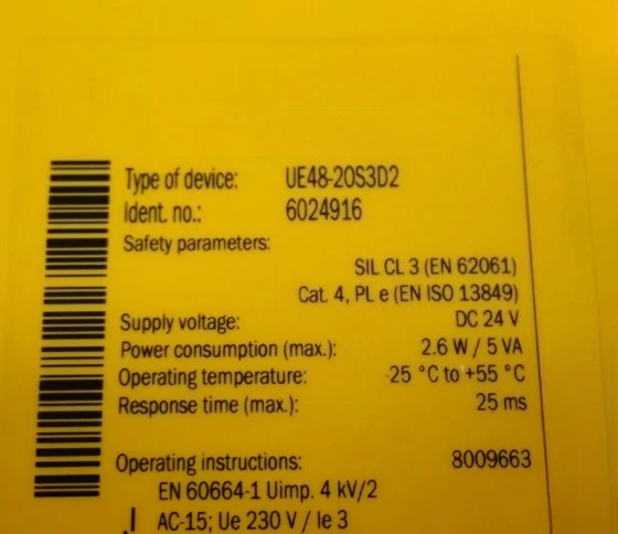 Brand New Original UE48-20S3D2 Safety Relay Spot Fast Delivery