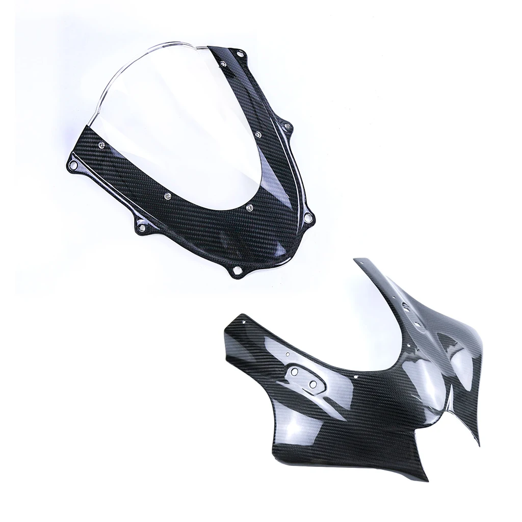 Für Suzuki GSXR GSX-R 1000 2017 2018 2019 2020 2021 2022 Full Carbon Fiber Motorrad Zubehör Oberen Front scheinwerfer Verkleidung