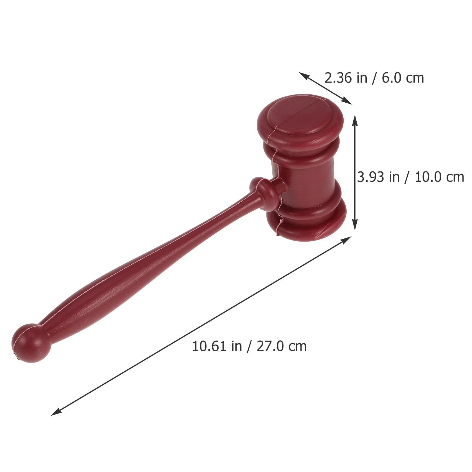 Halloween Judge Hammer Costumes Black Cloak Party Accessory Courtroom Gavel Toy Performance Prop