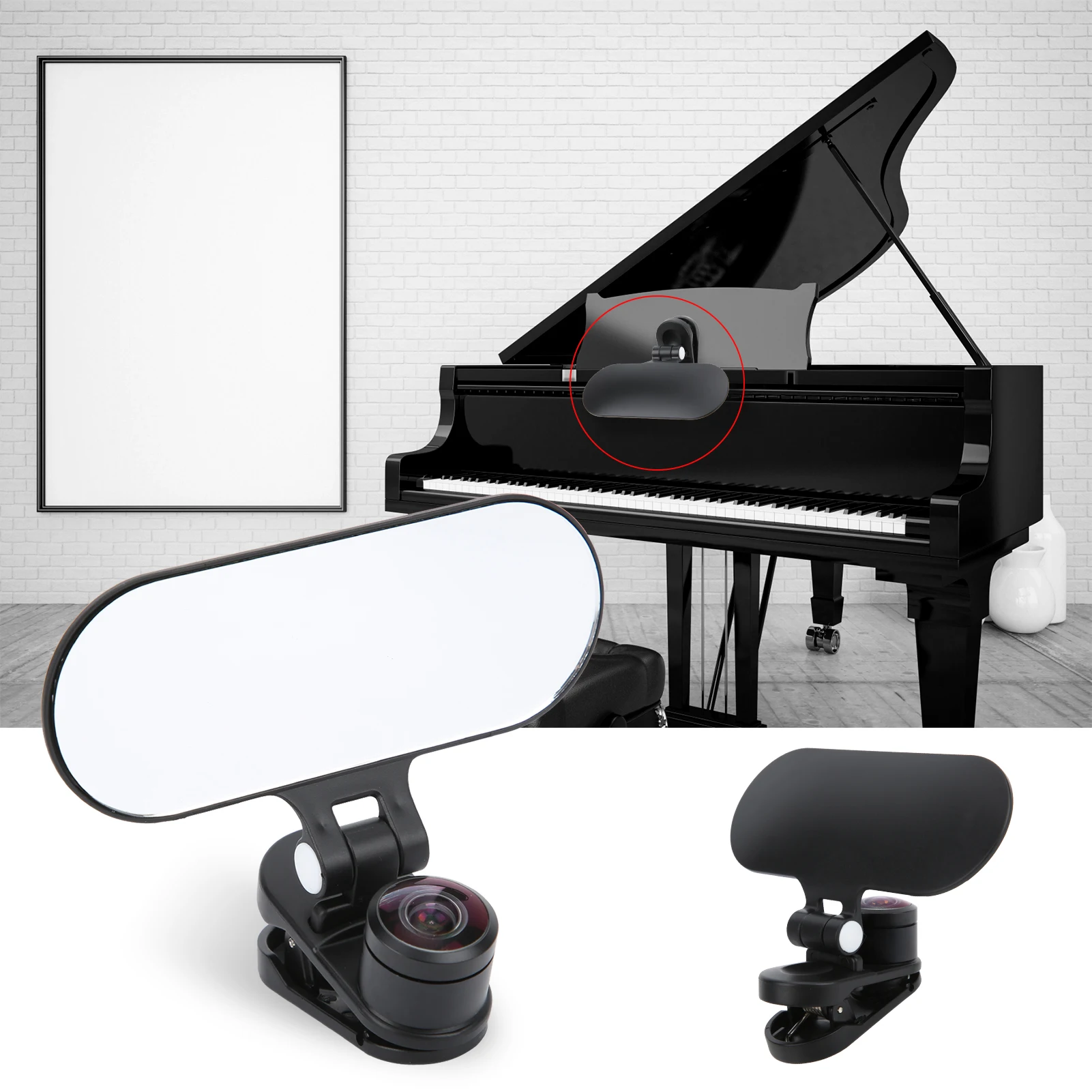 Online Class Lens Clipon Piano Teaching Dedicated Fisheye WideAngle Overhead Shot Lens