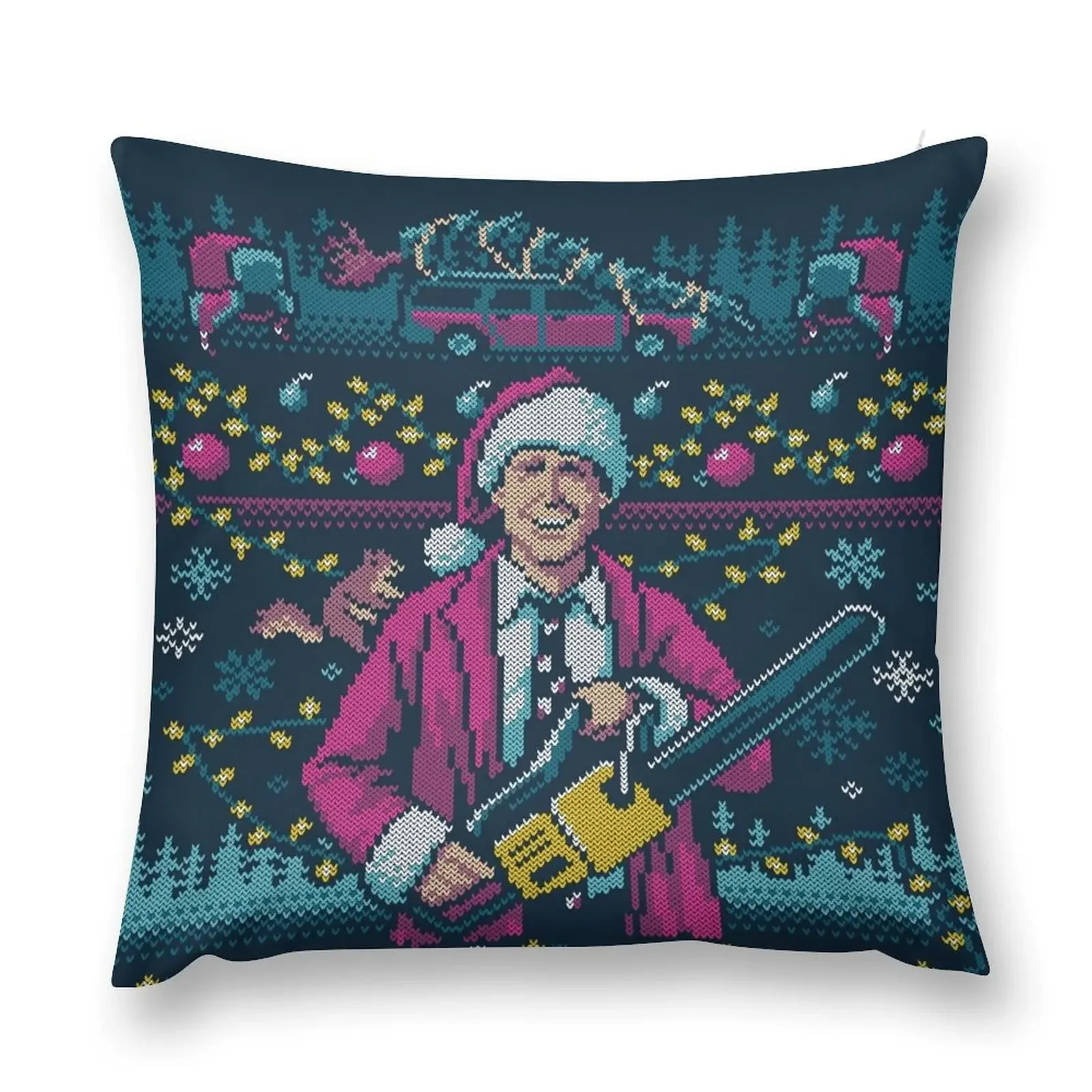 Hap, Hap, Happiest Sweater this Side of the Nuthouse Throw Pillow christmas pillow case anime girl pillow