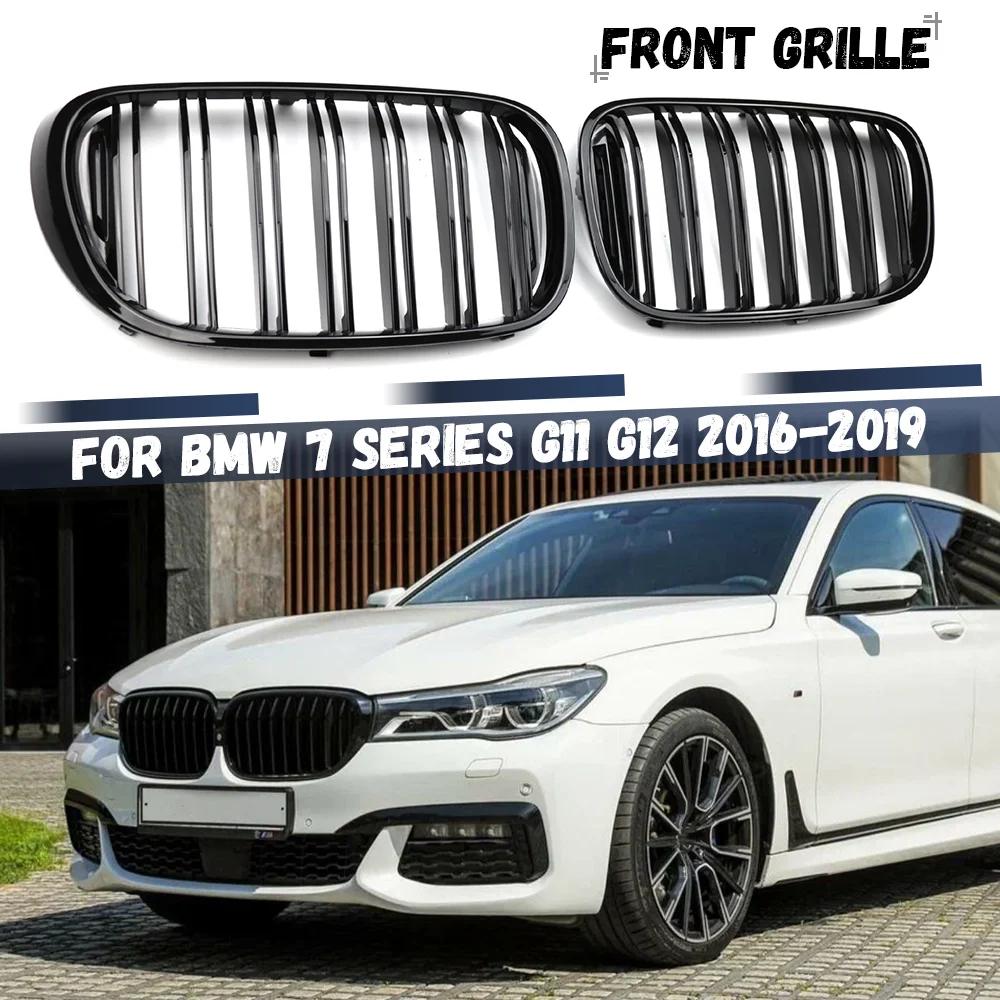 

Для BMW 7 серии G11 G12 730i 740i 750i 740e 725d 2016 2017 2018 2019 Передняя решетка радиатора (ноздри) в гоночном стиле