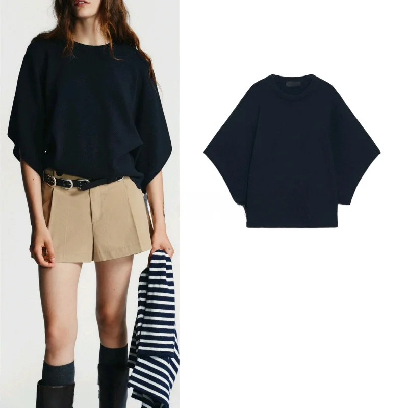 

Новое осеннее поступление, женский круглый трикотаж Ne, свободный базовый повседневный свободный подол, эластичная застежка, мягкое полиэфирное волокно