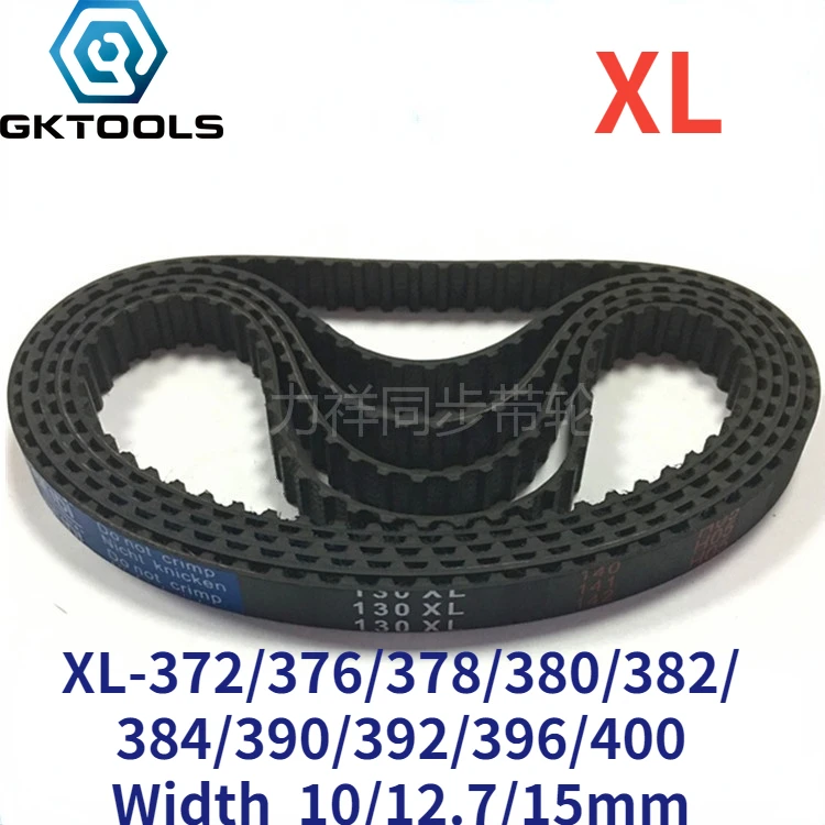 GKTOOLS 372/380/390/400 XL Timing Belt Width 10/12.7/15mm Perimeter 944.88/965.2/990.6/1016.9mm Rubber Belt Inch trapezoid